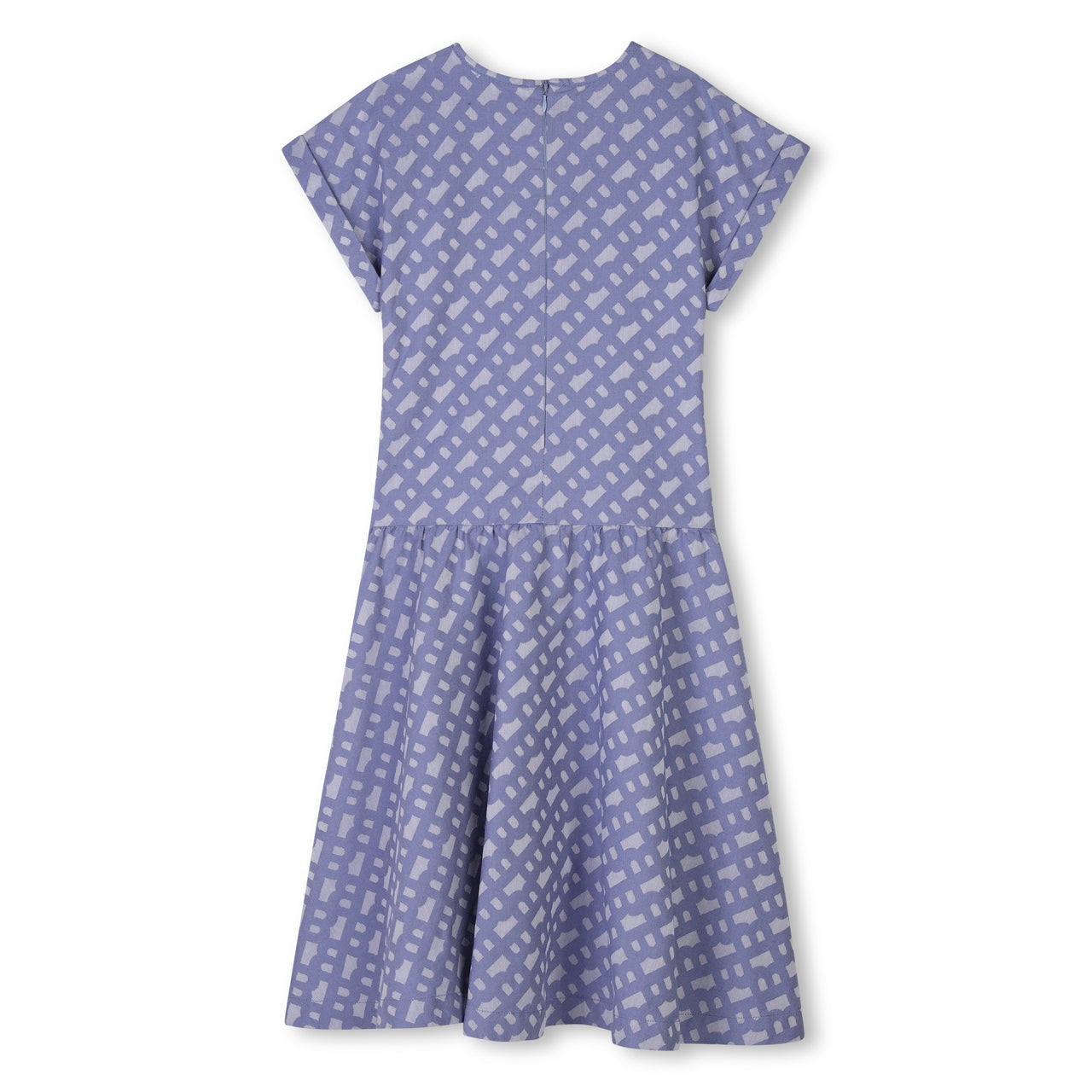 BOSS Vestido para niña y adolescente azul all over print logo