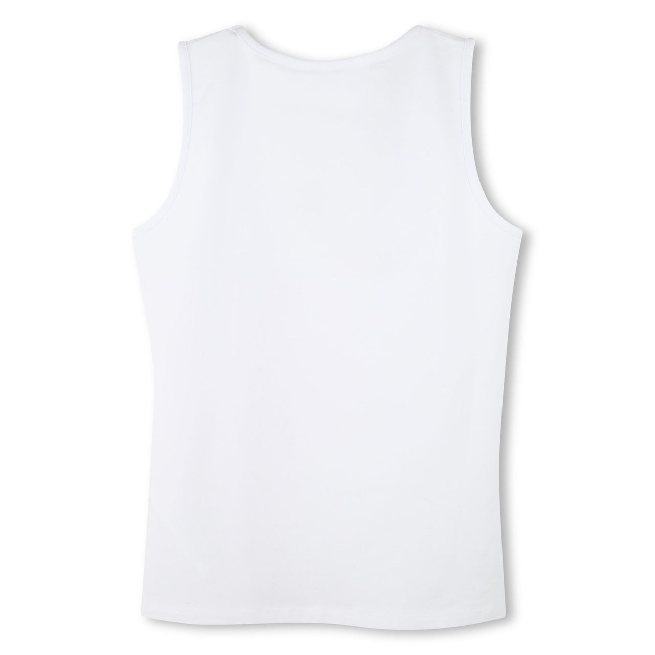 BOSS Playera para niña y adolescente con tirantes blanca