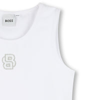 Thumbnail for BOSS Playera para niña y adolescente con tirantes blanca