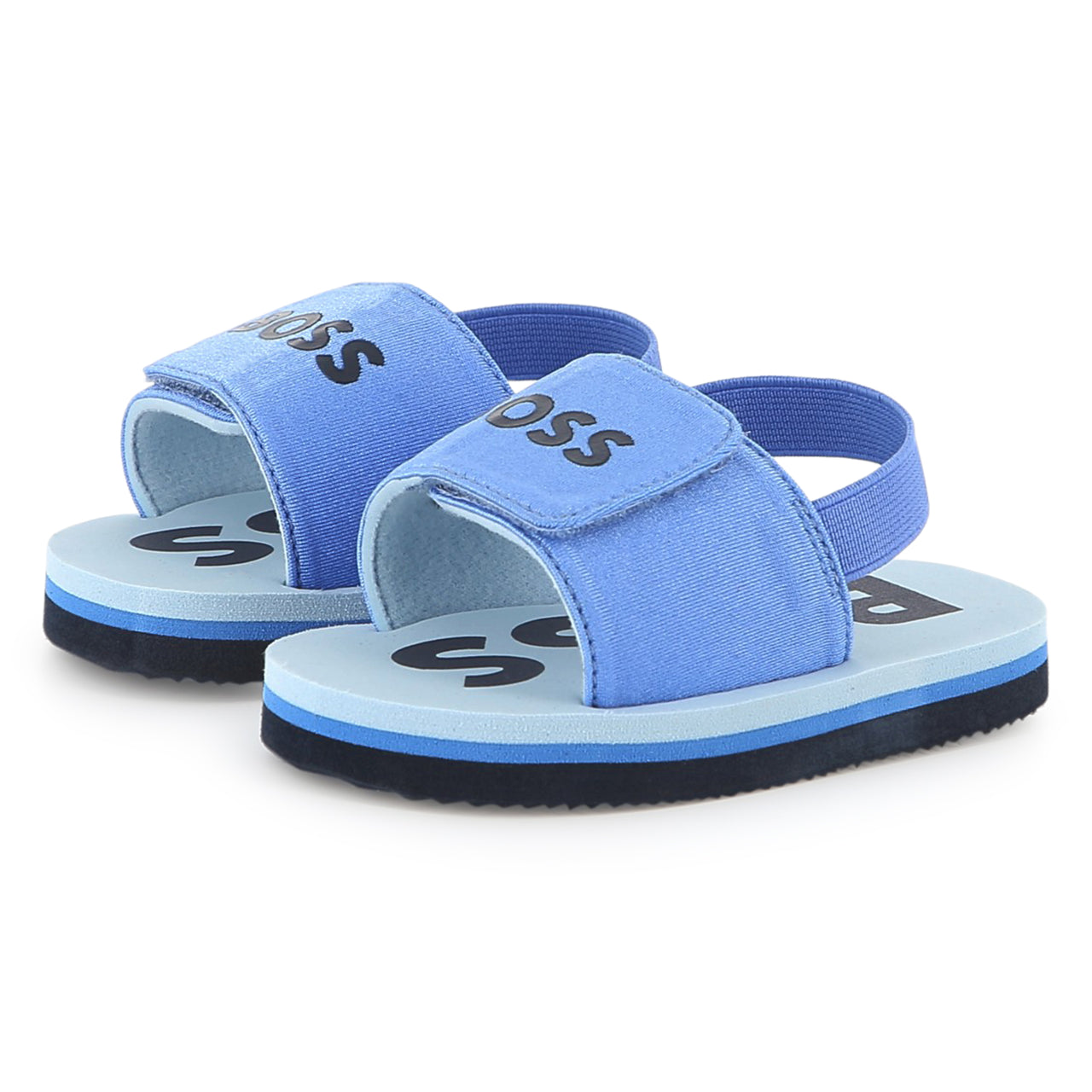 Sandalia para bebe y niño Boss azul