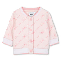 Thumbnail for BOSS Set de pants y playera blanca para bebe niña rosa