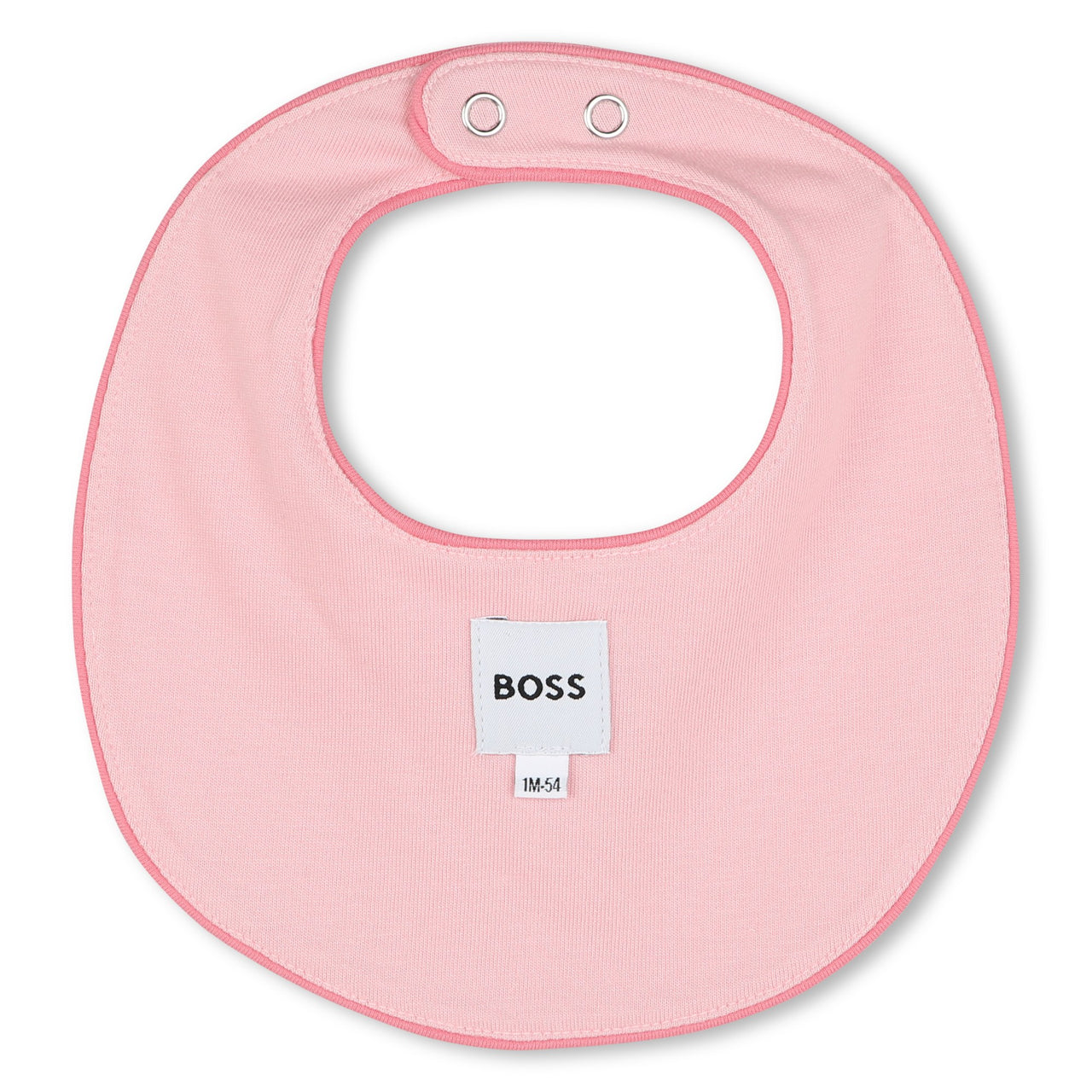 BOSS Mameluco para bebe niña 2 tonos de rosa all over con babero