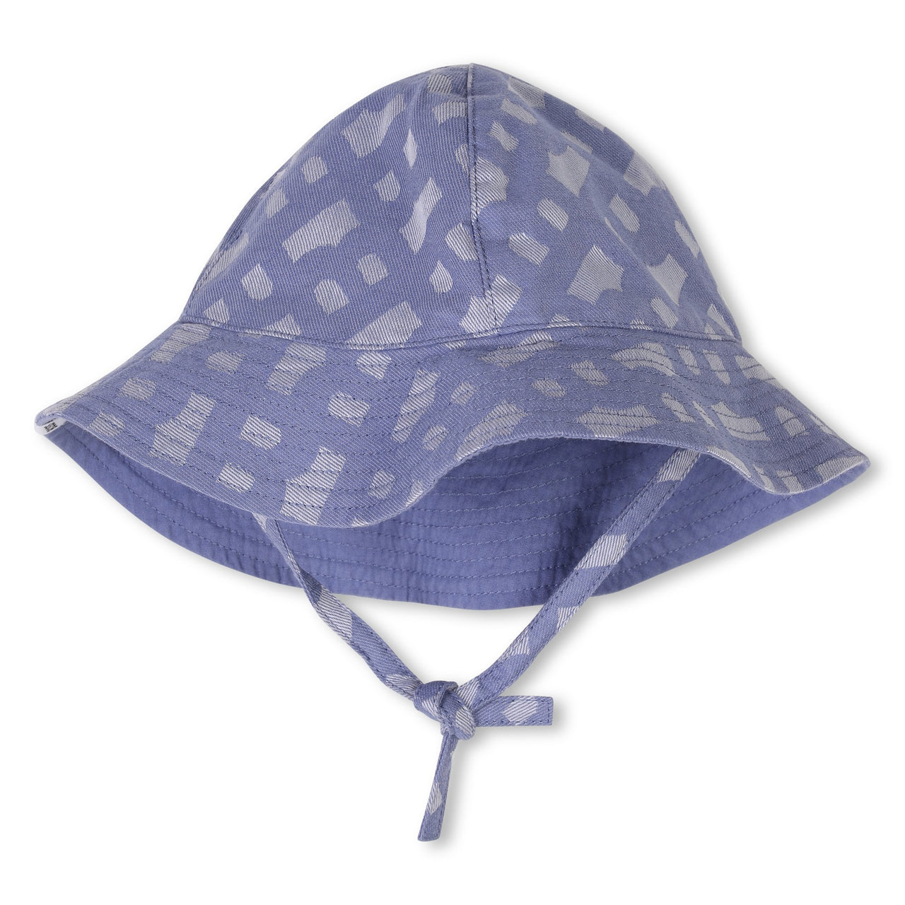 BOSS Pañalero con gorro para bebe niña all over logo azul