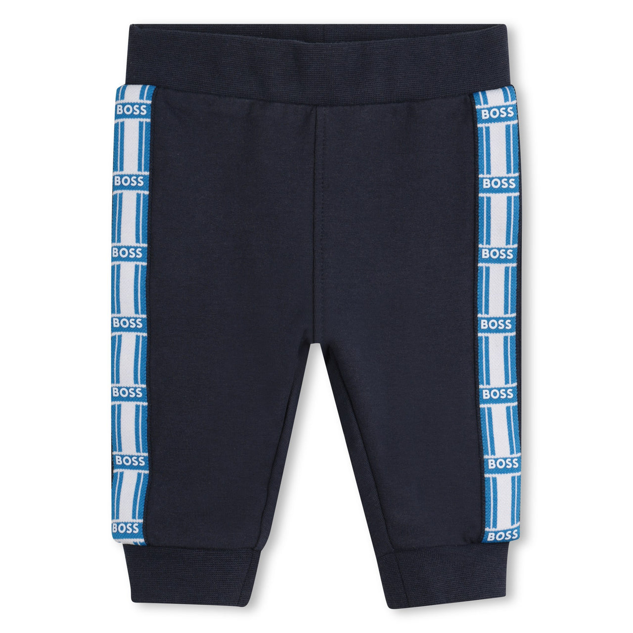 BOSS set de pants con playera para bebe azul marino