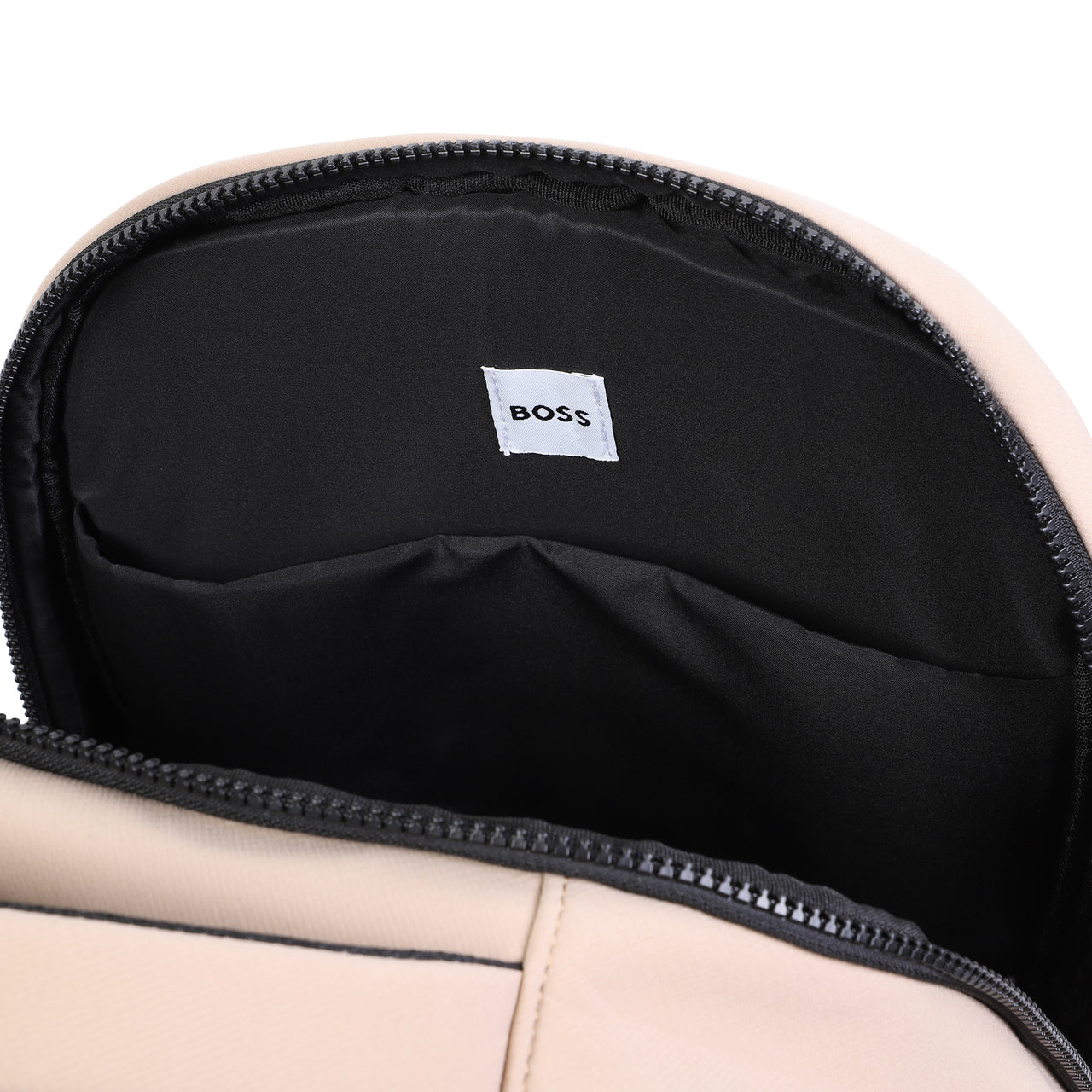 BOSS Backpack o mochila para niño y adolescente color beige y negro