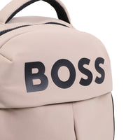 Thumbnail for BOSS Backpack o mochila para niño y adolescente color beige y negro
