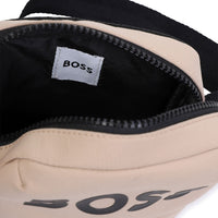 Thumbnail for BOSS crossbody, bolsa o pasaportera para niño y adolescente color beige y negro