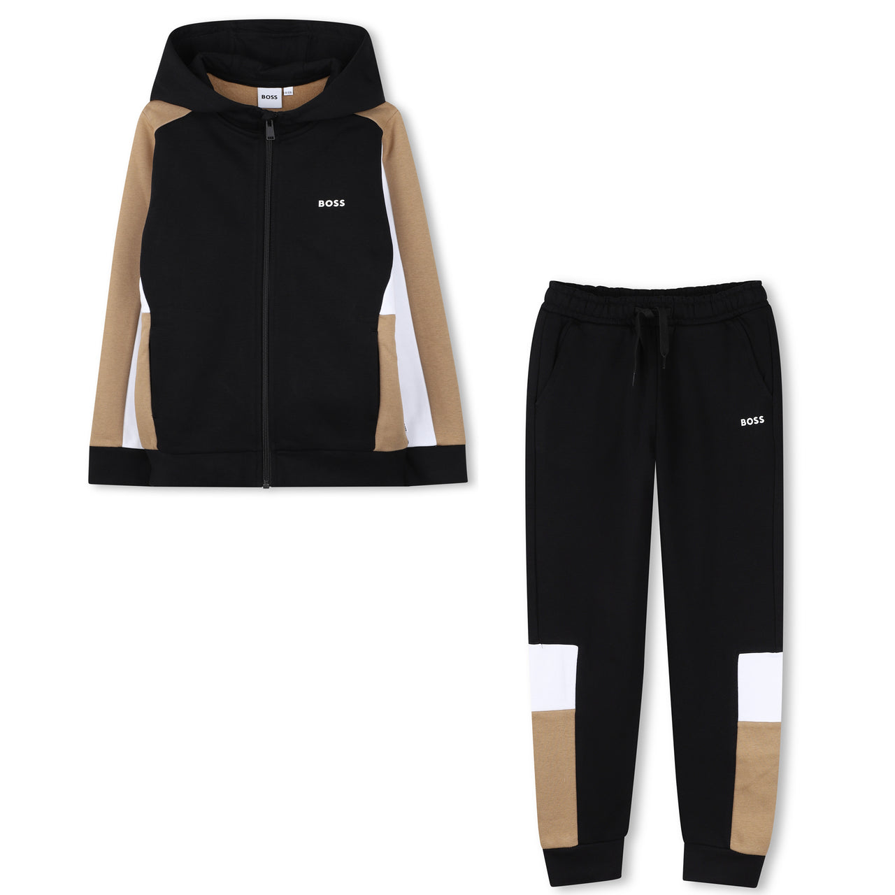 Boss Set de pants para niño multicolor negro