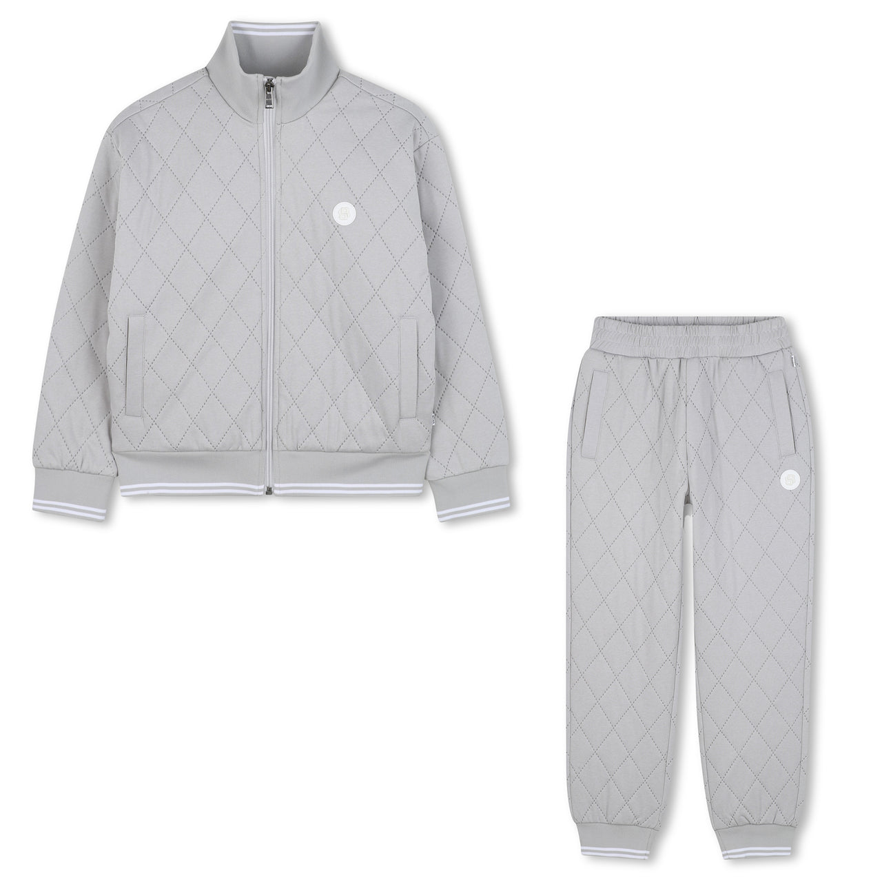 BOSS Set de pants para niño y teen color gris Capitonado