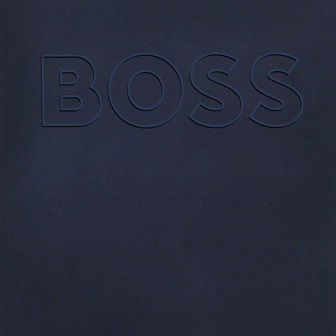 BOSS Sweter para niño y teen color azul marino logo al tono