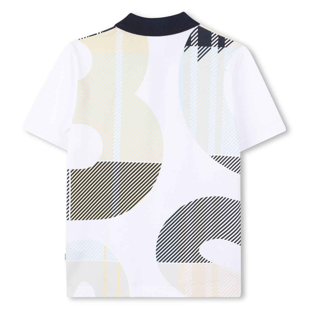 BOSS Polo para niño t teen blanca all over big logo