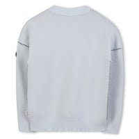 Thumbnail for BOSS Sweter para niño y teen azul cielo pequeño logo al tono