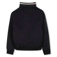 Thumbnail for BOSS Chamarra ligera tipo impermeable con cierre negra