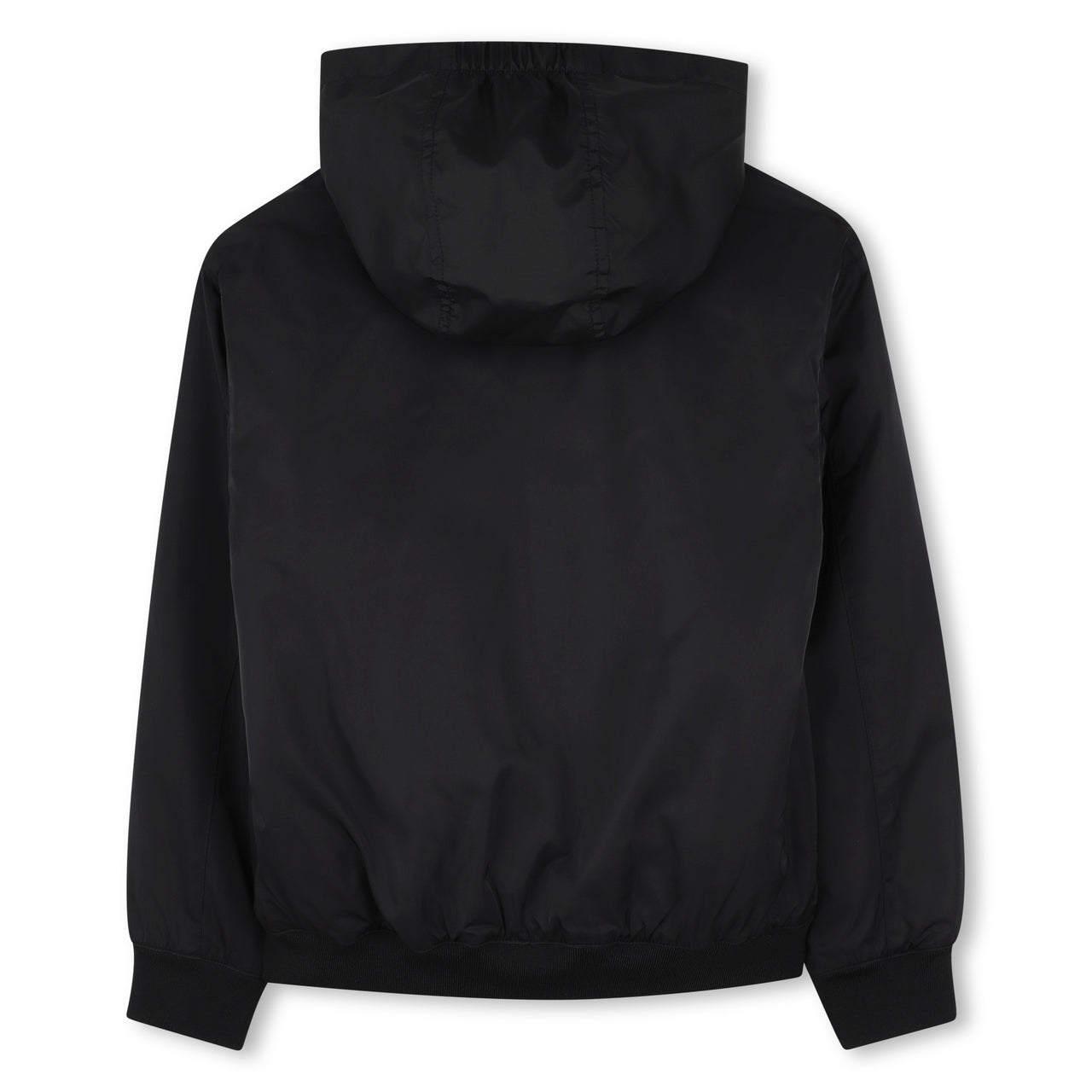 BOSS Chamarra ligera tipo impermeable con cierre negra