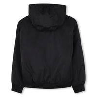 Thumbnail for BOSS Chamarra ligera tipo impermeable con cierre negra