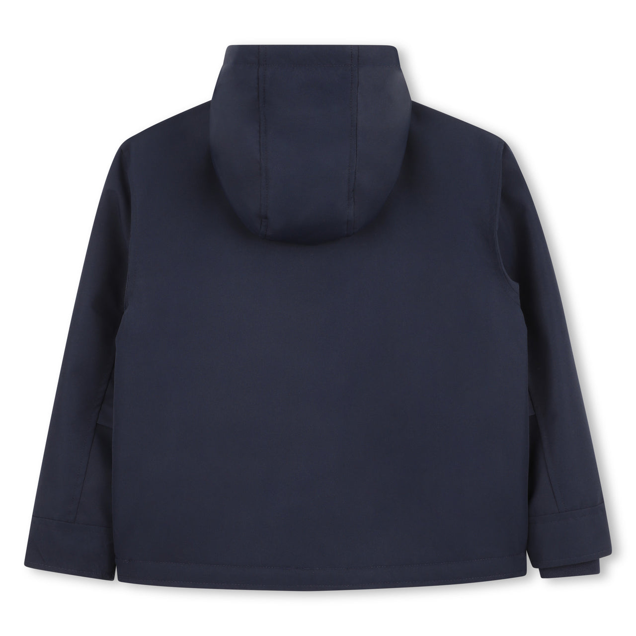 BOSS Chamarra ligera tipo impermeable con cierre azul marino