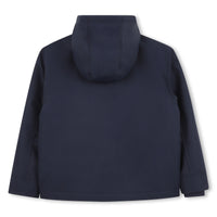 Thumbnail for BOSS Chamarra ligera tipo impermeable con cierre azul marino