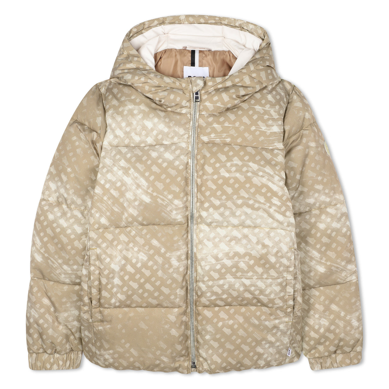 BOSS Chamarra para niño y teen all over print en tonos dorados unisex