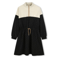 Thumbnail for BOSS Vestido para niña y teen bicolor, allover print logo