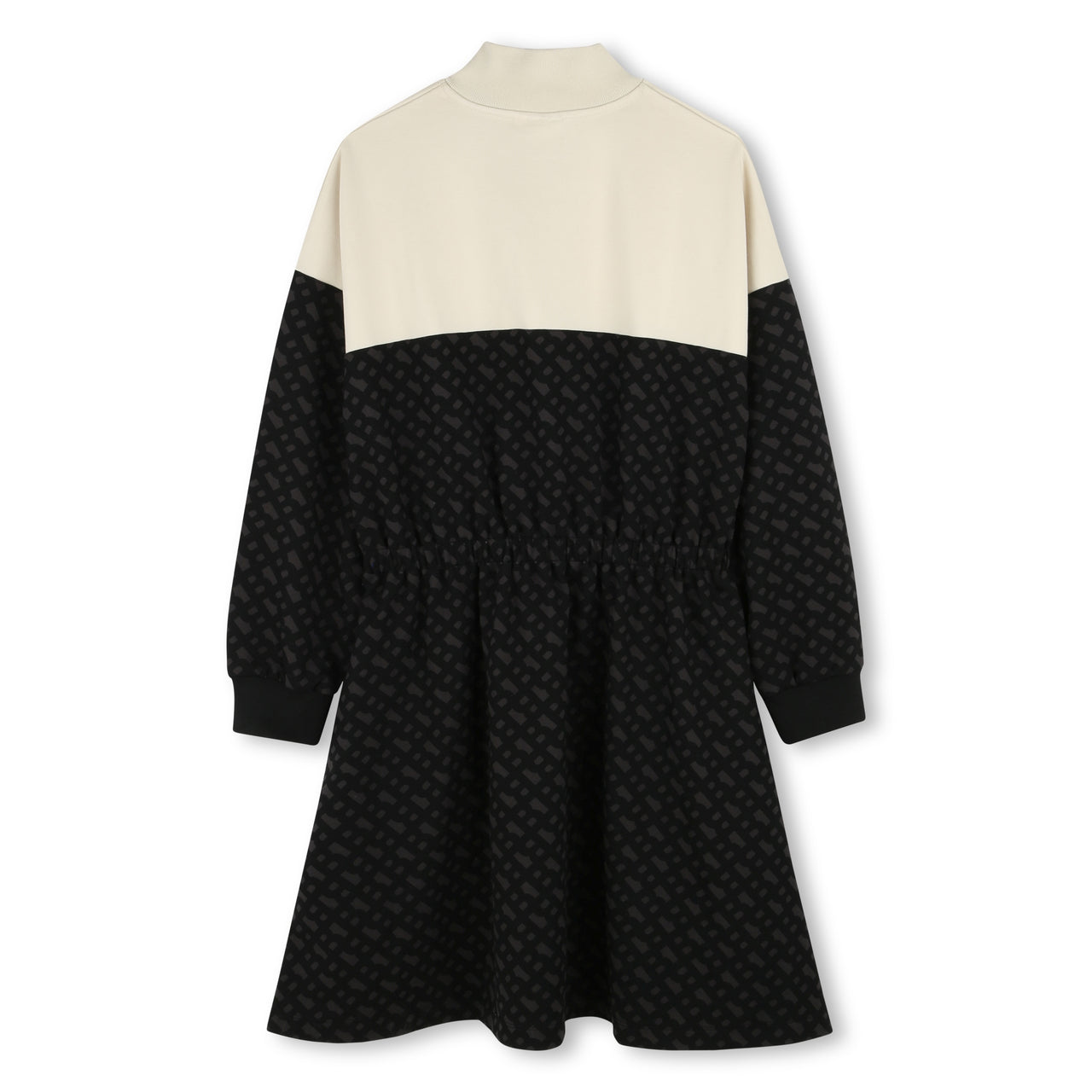 BOSS Vestido para niña y teen bicolor, allover print logo