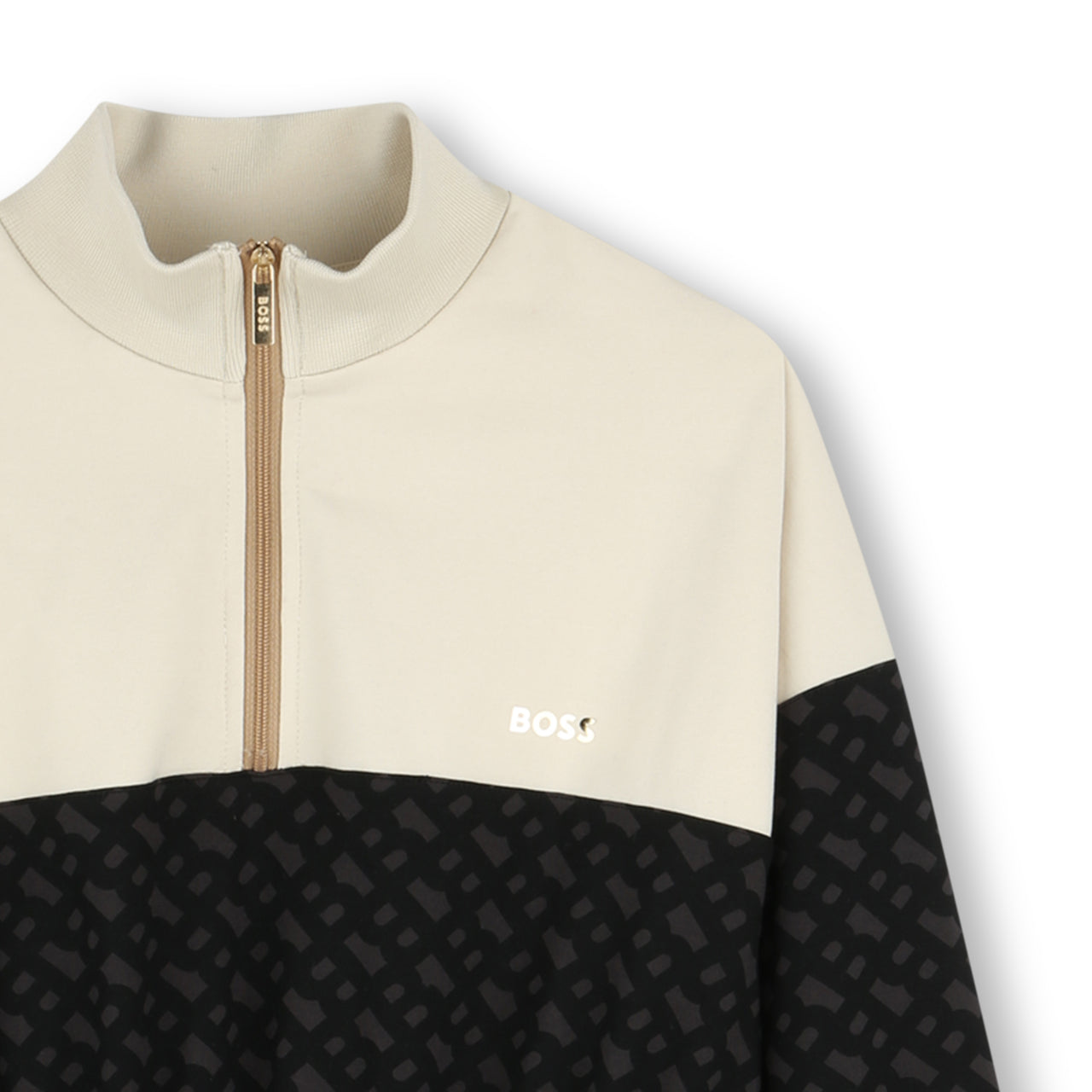 BOSS Vestido para niña y teen bicolor, allover print logo