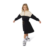 Thumbnail for BOSS Vestido para niña y teen bicolor, allover print logo