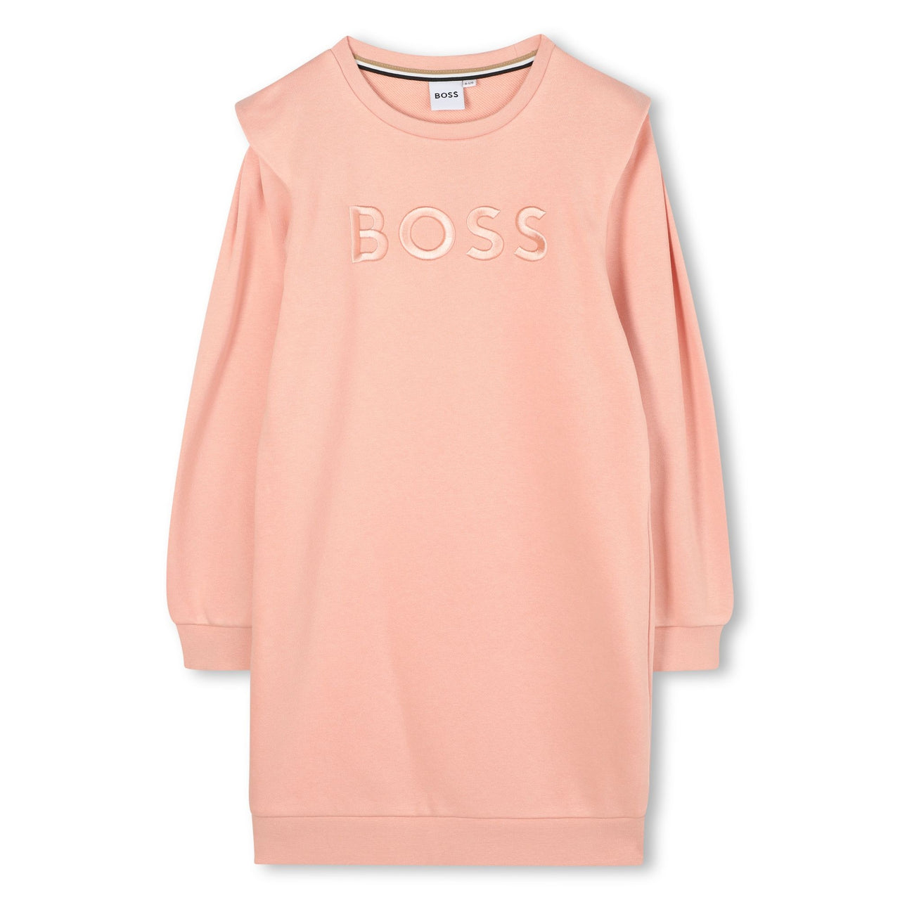 BOSS Vestido para niña y teen tipo sudadera rosa