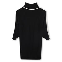 Thumbnail for BOSS Vestido para niña y teen cuello alto negro