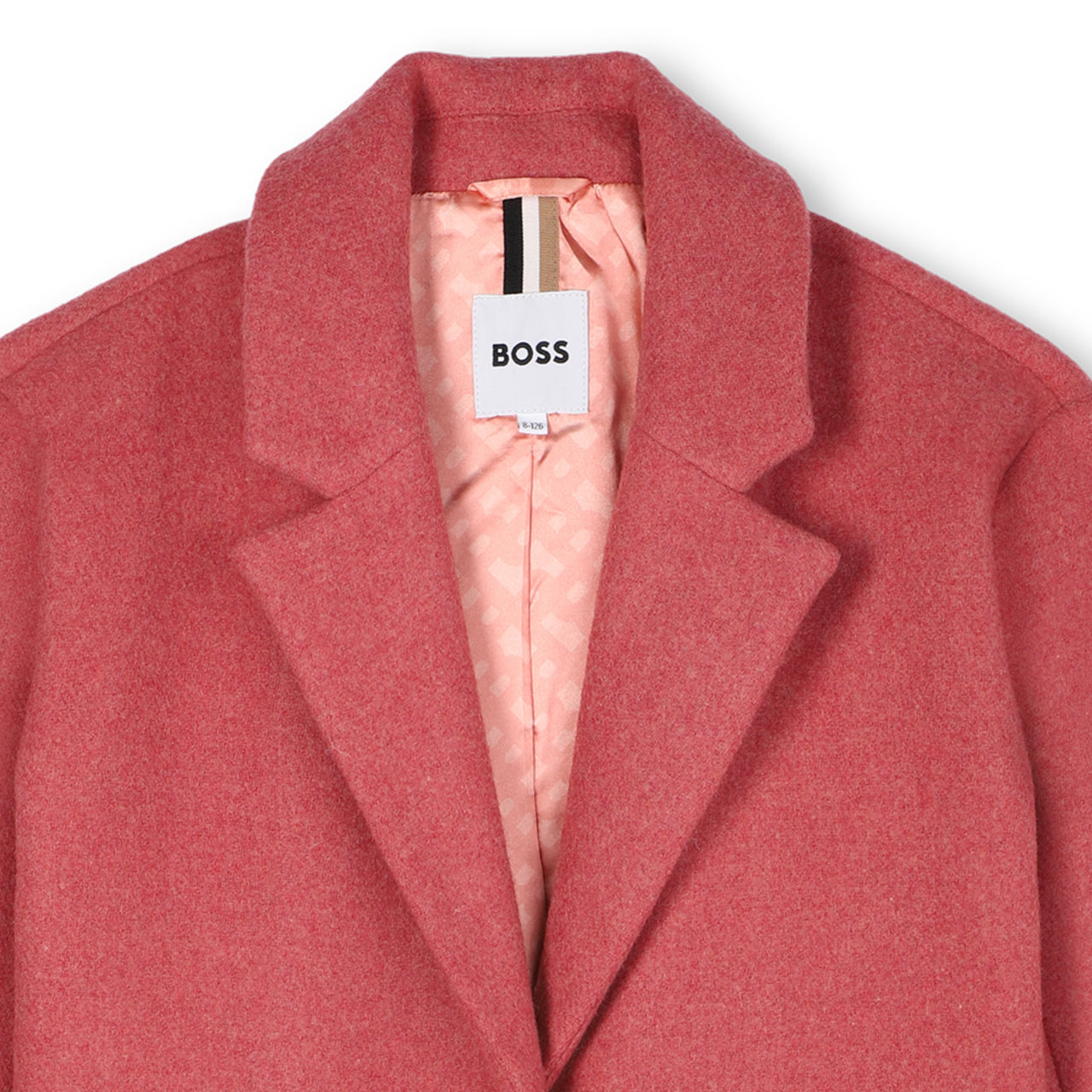 BOSS Abrigo para niña y teen color rosa coral