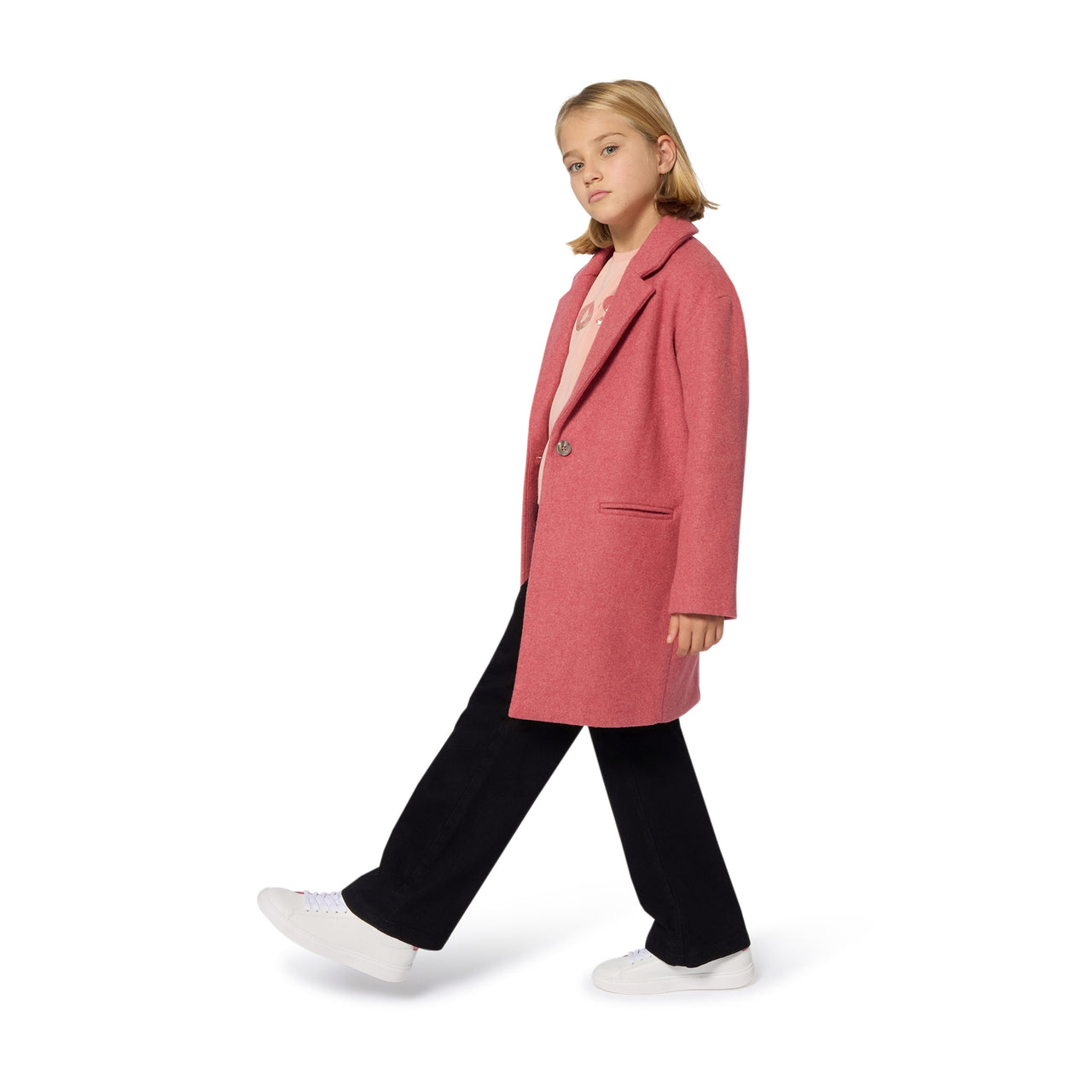 BOSS Abrigo para niña y teen color rosa coral