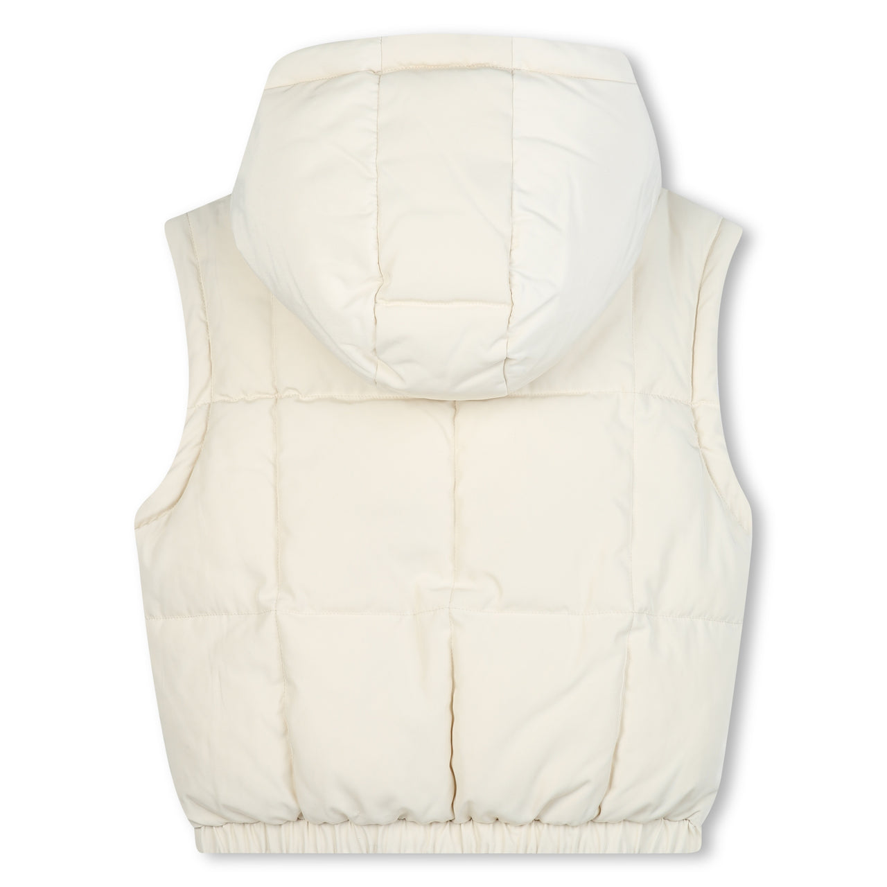 BOSS Chamarra, chaleco para niña y teen reversible, un lado oro otro crema