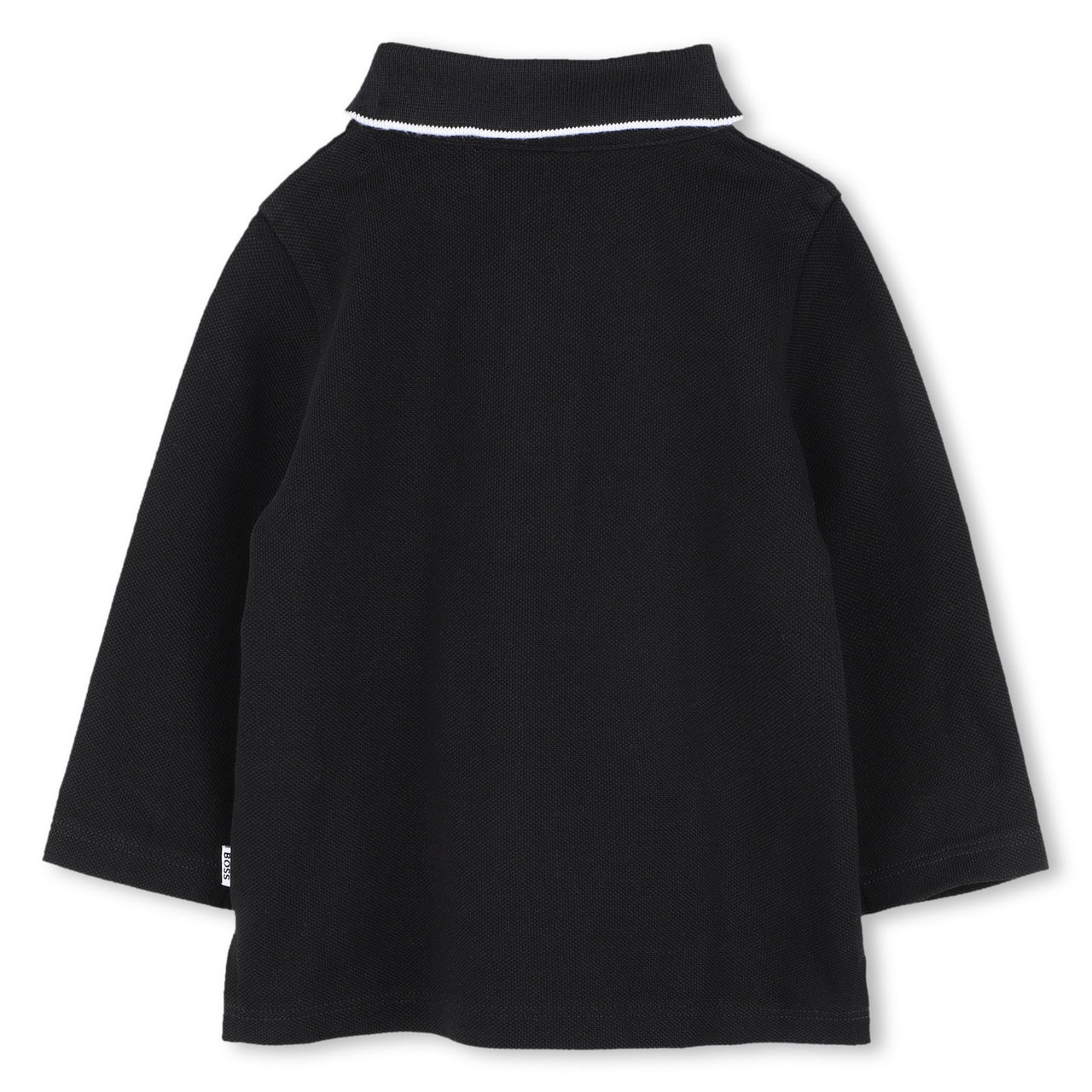 Boss polo para bebe manga larga negra