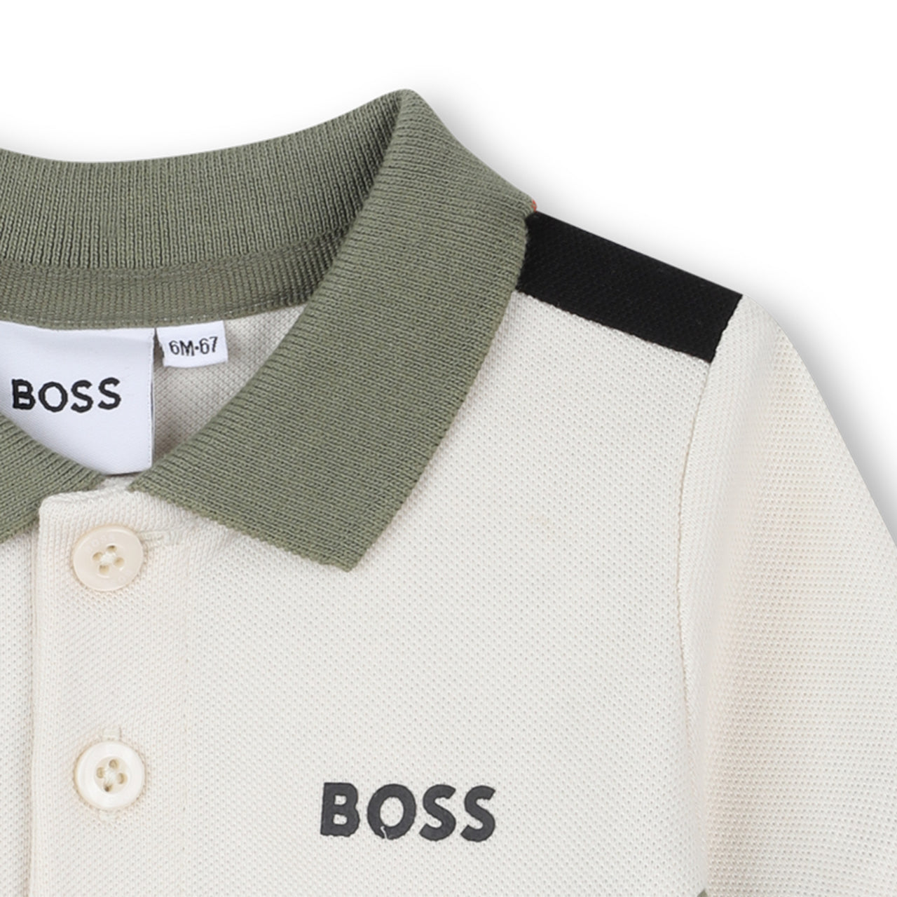 Boss polo para bebe manga corta multicolor