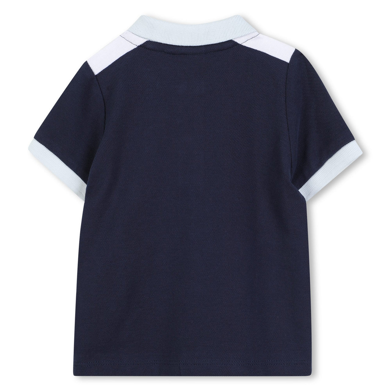 Boss polo para bebe manga corta en tonos azules multicolor