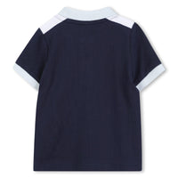 Thumbnail for Boss polo para bebe manga corta en tonos azules multicolor