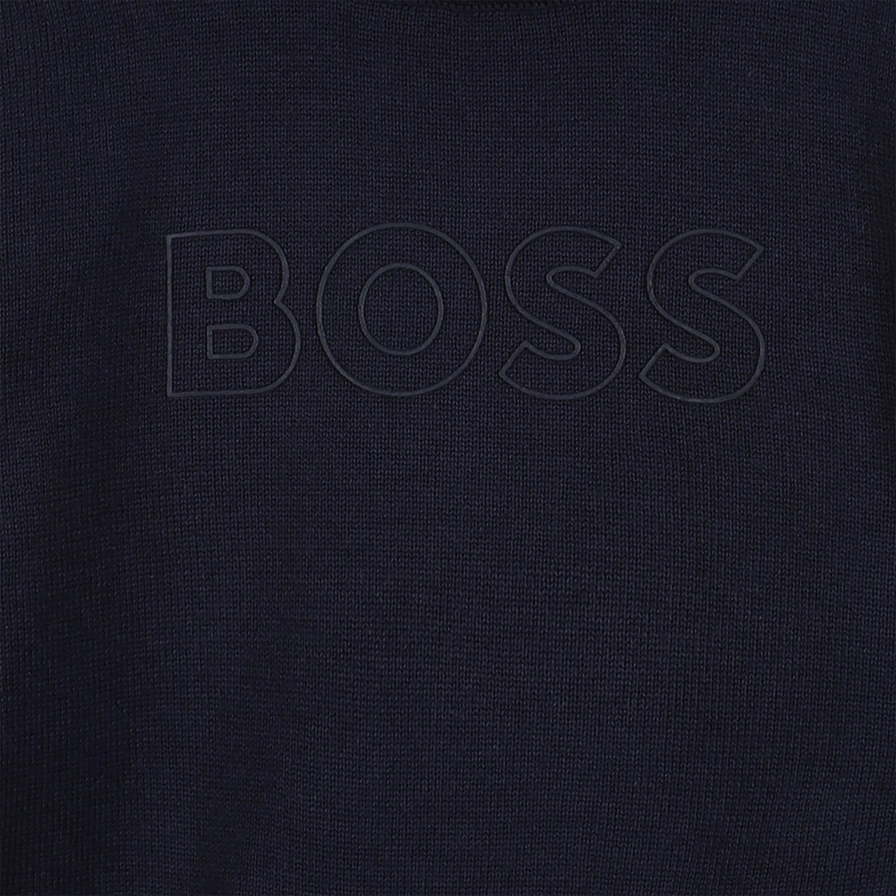 Boss sweter para bebe azul marino logo al tono