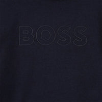 Thumbnail for Boss sweter para bebe azul marino logo al tono