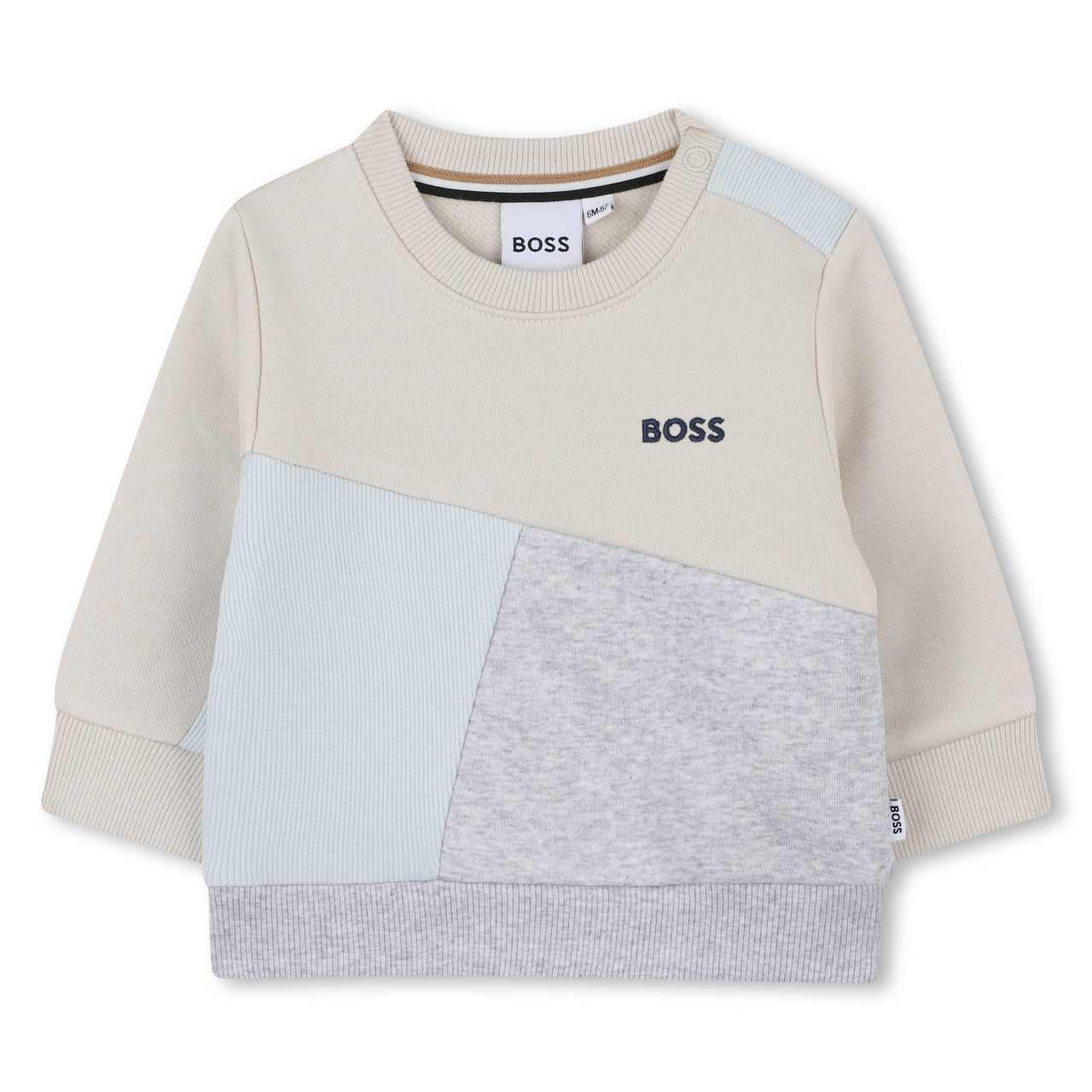 BOSS sudadera para bebe abierta multicolor