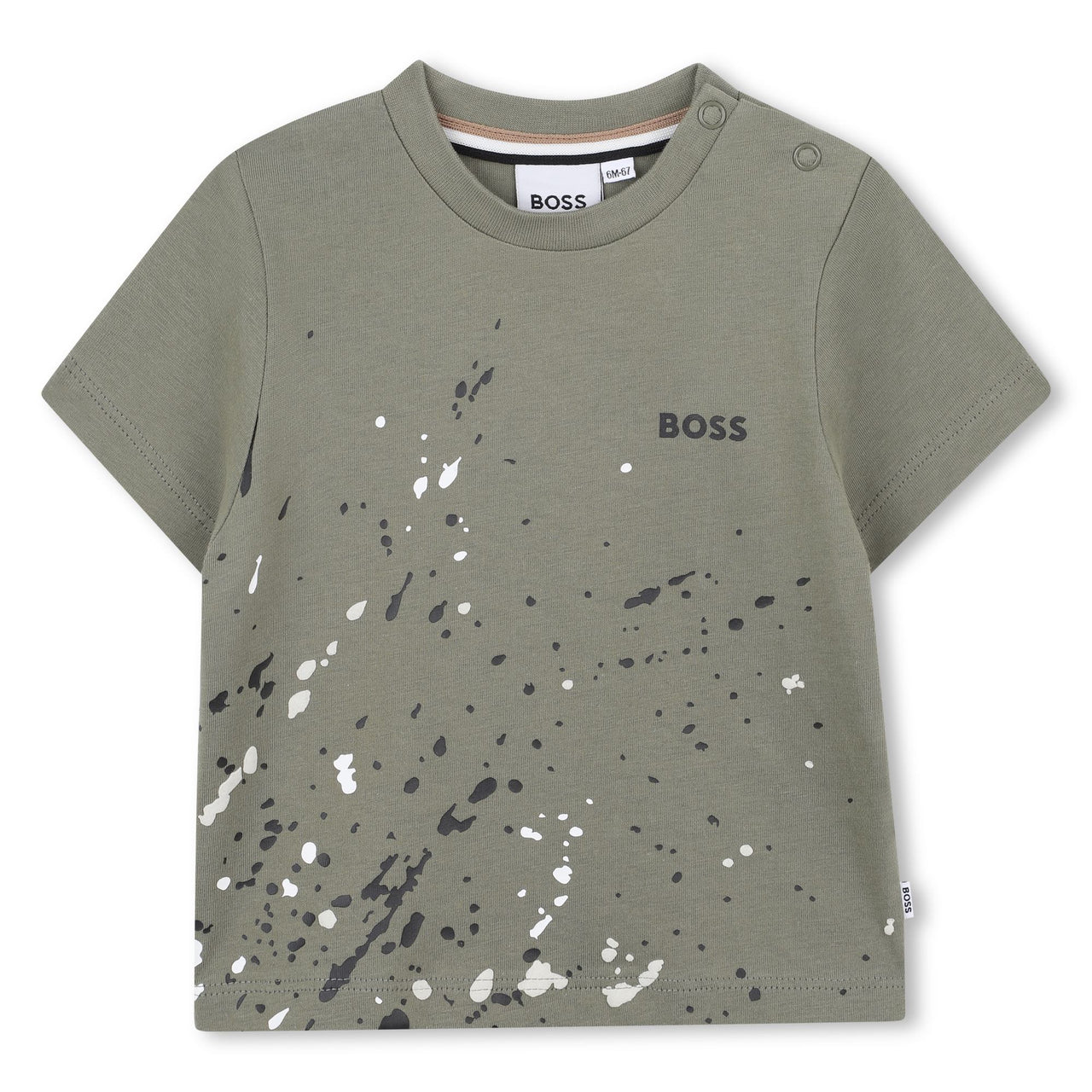 Boss playera para bebe verde olivo