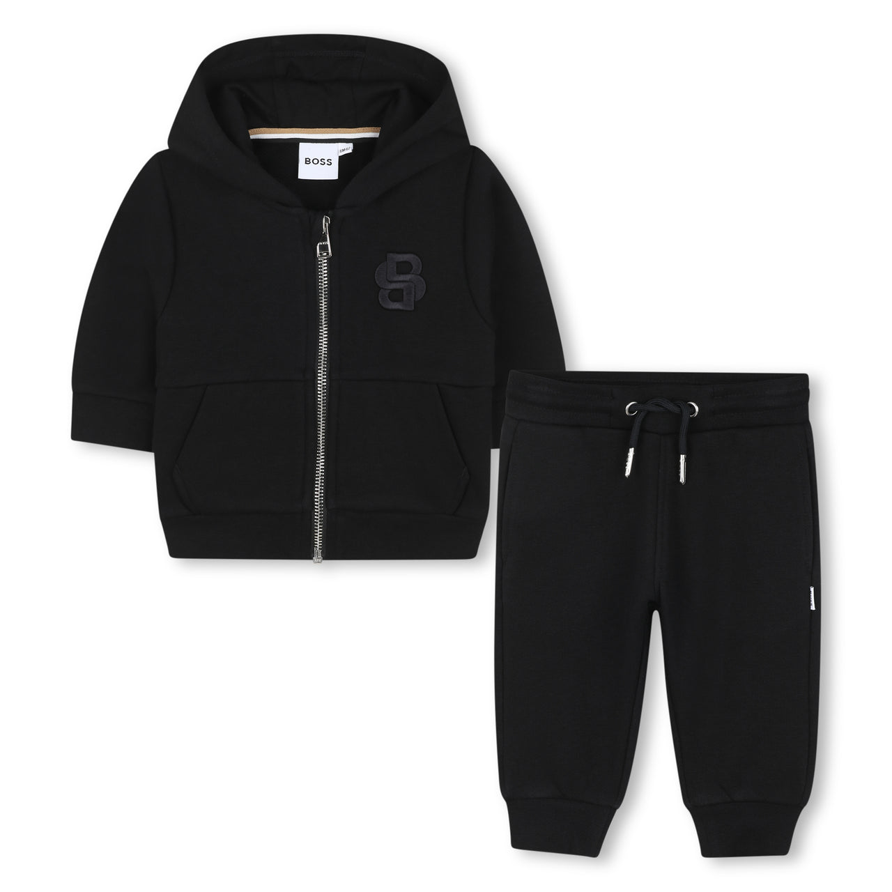 Boss set de pants para bebe color negro