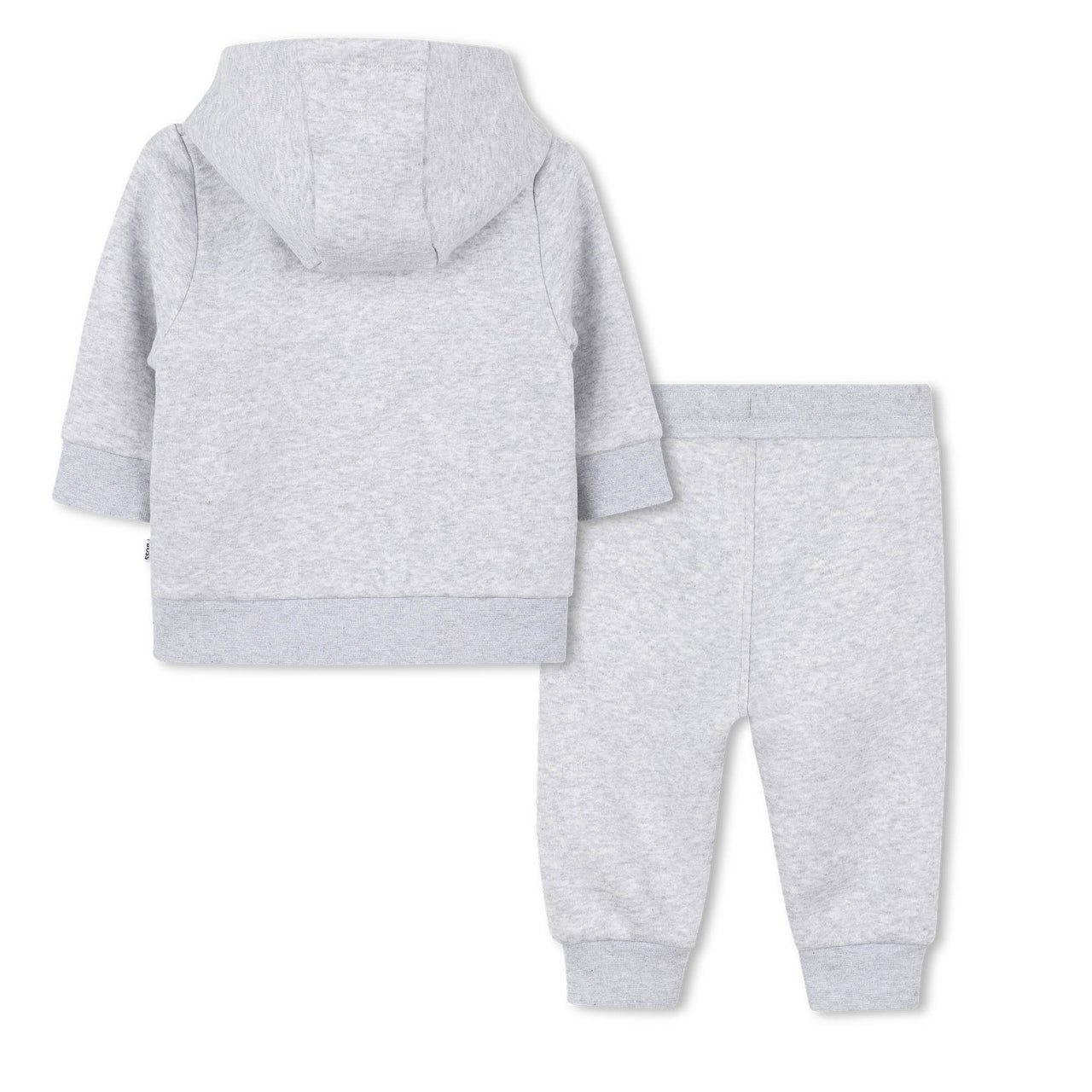 Boss set de pants para bebe color gris