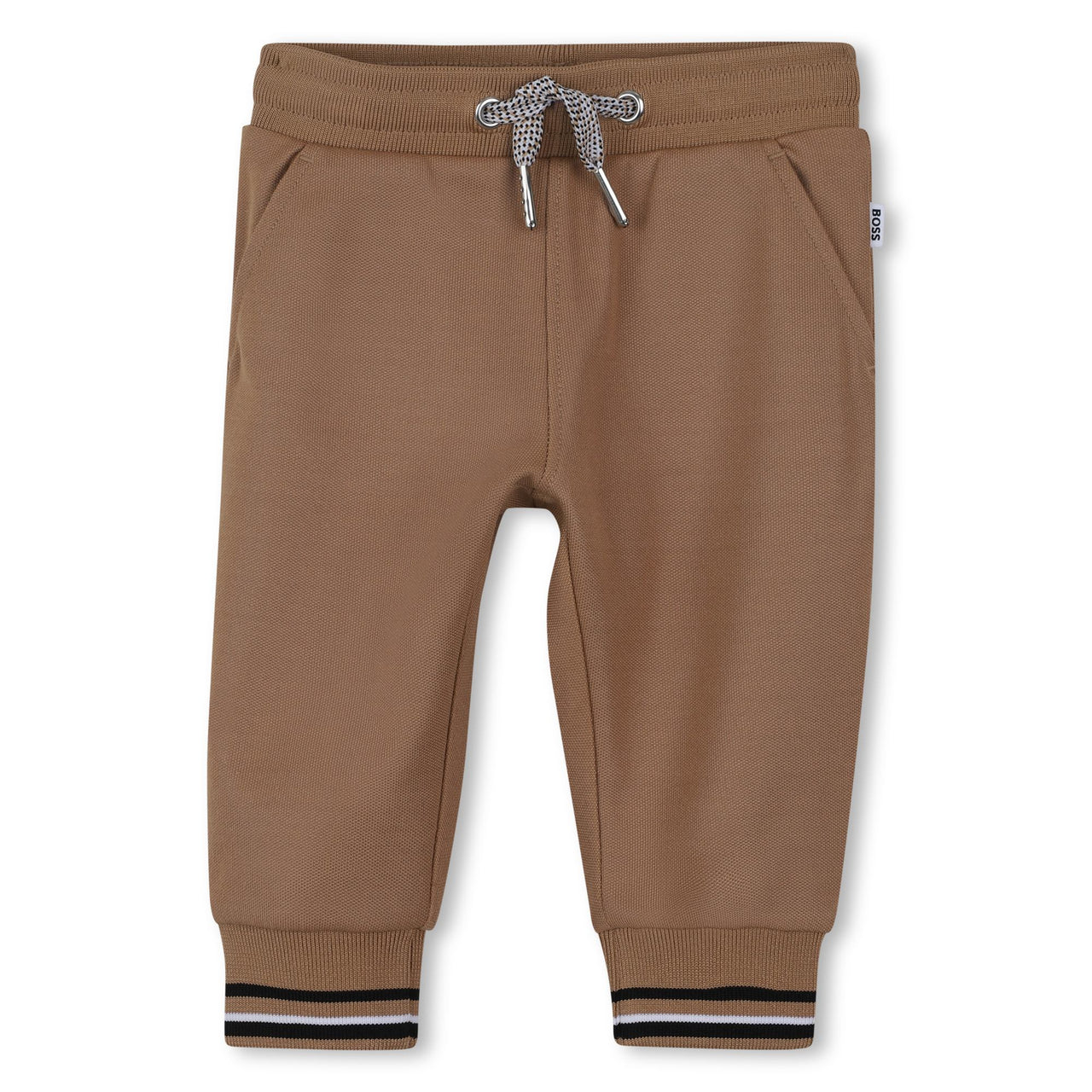 Boss set de pants para bebe color cookie