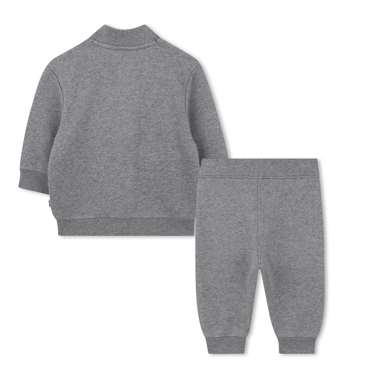 Boss set de pants para bebe color gris