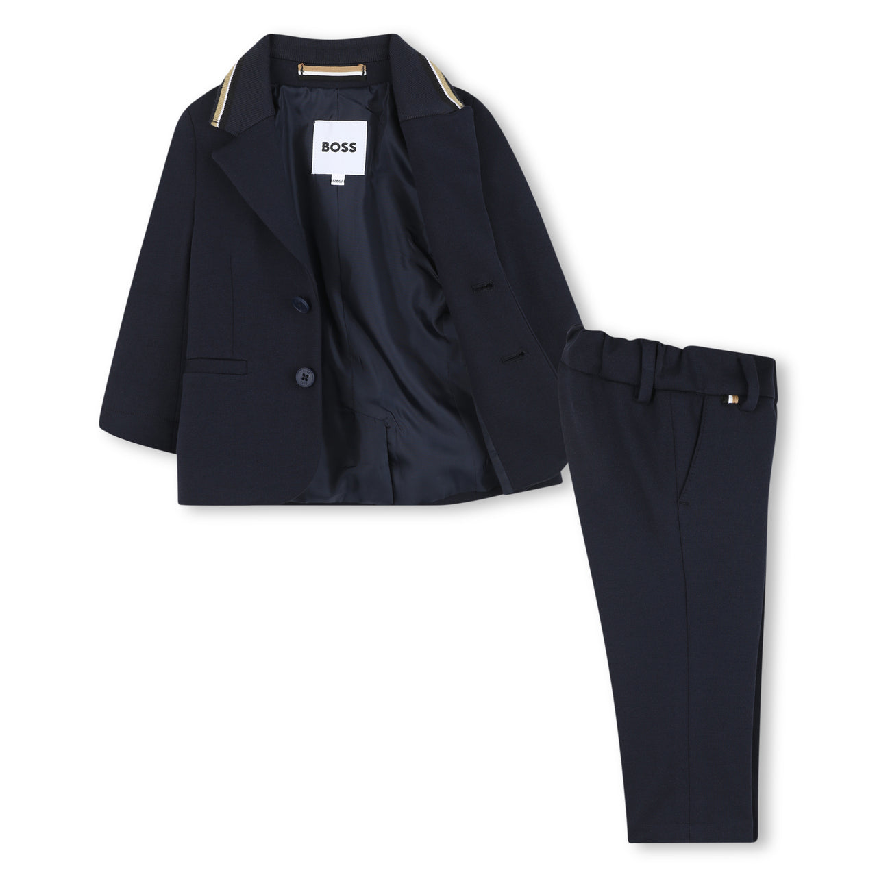 Boss traje para bebe color azul marino