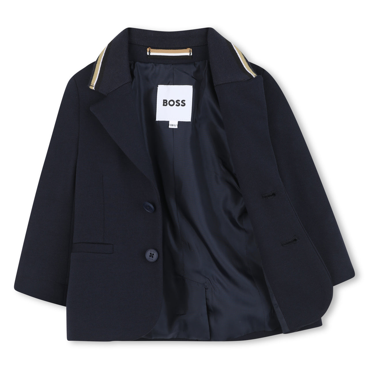 Boss traje para bebe color azul marino