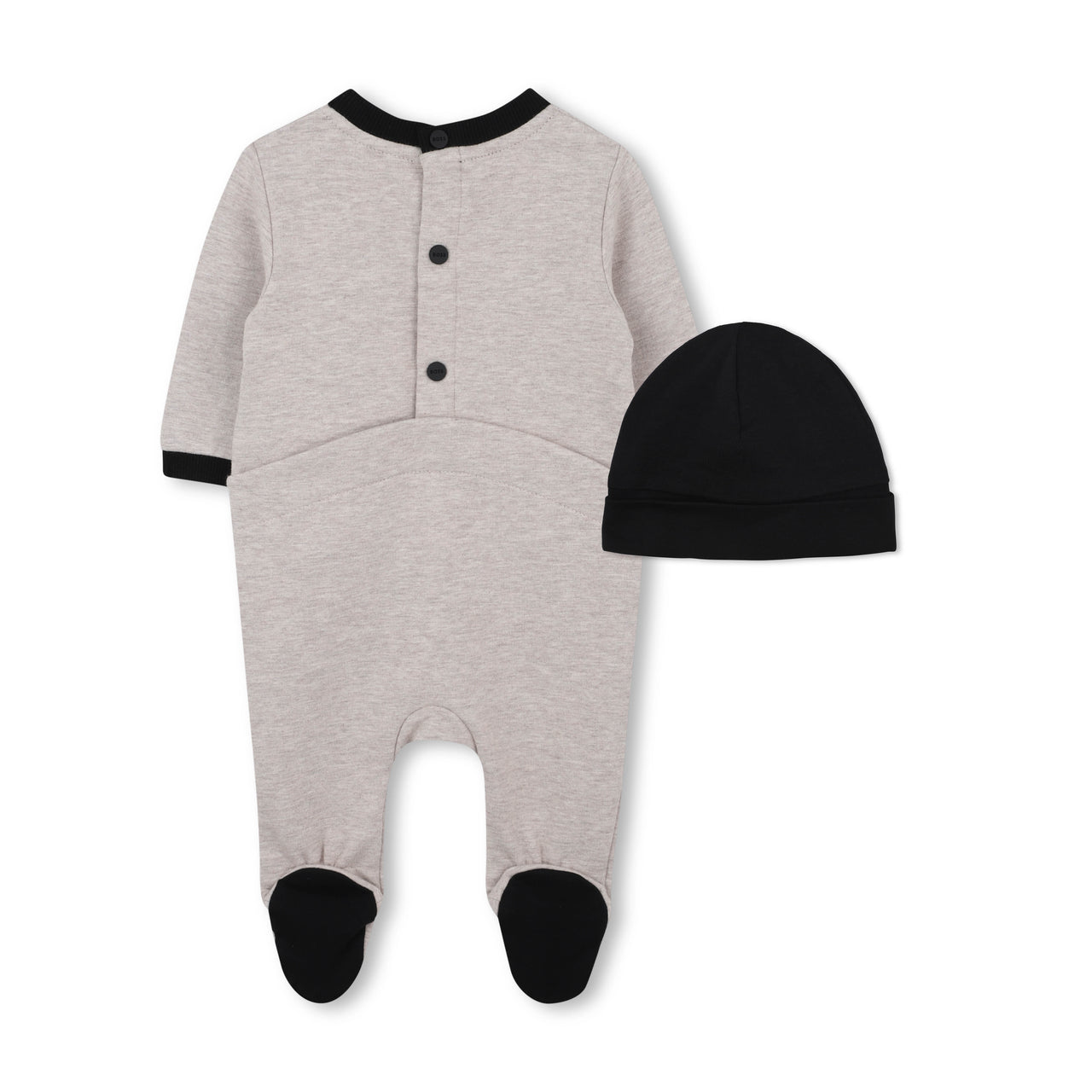 Boss mameluco para bebe con gorrito beige jaspe