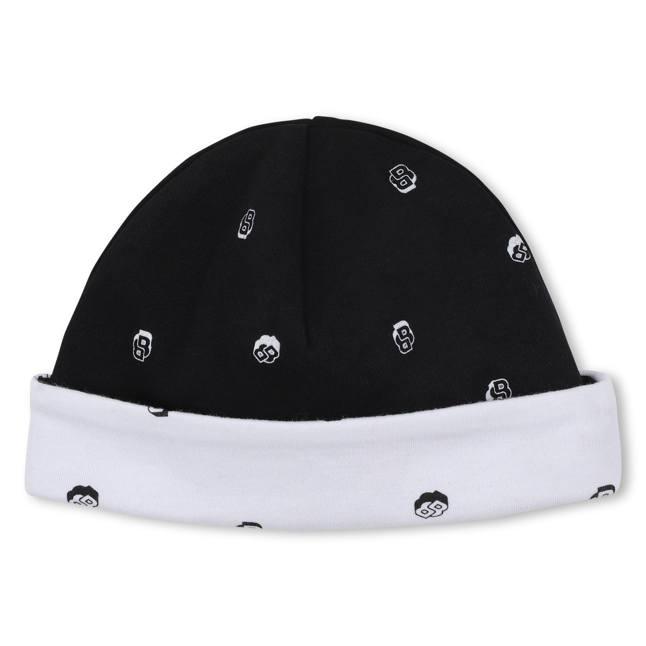 Boss set de mameluco, pañalero y gorrito reversible  para bebe unisex