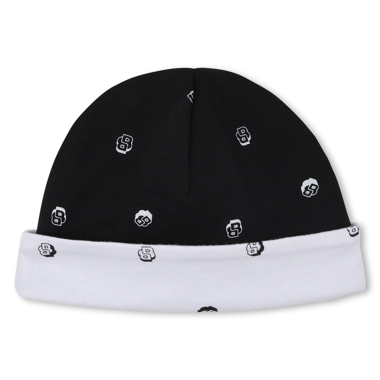 Boss set de mameluco, pañalero y gorrito reversible  para bebe unisex