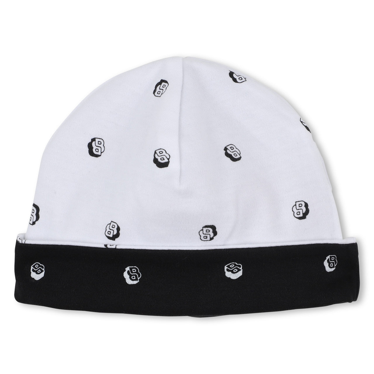 Boss set de mameluco, pañalero y gorrito reversible  para bebe unisex