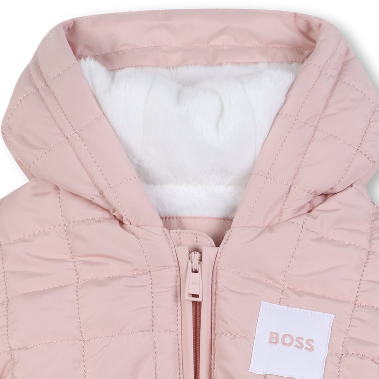 Boss chamarra para bebe niña con capucha rosa